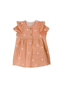 maximo® - GOTS BABY GIRL-Kleid, Kurzarm - cork washed-margerite