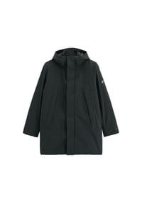 Marc O'Polo DENIM - Herren Wintermantel - Woven Outdoor Coats, Funktionsparka, Kapuze, wasserdicht - Schwarz