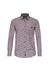 CASAMODA - Herren Freizeithemd Print Casual Fit - Grau
