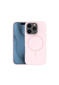 COFI - TFO Silicone Thin Mag kompatibel mit Apple iPhone 17 Air Hellrosa - Transparent