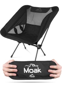 normani® - Ultraleichter Campingstuhl Moak - Anthrazit/Rot