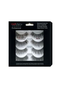 red cherry EYELASHES - Bandwimpern 217 - 4 Pairs - schwarz