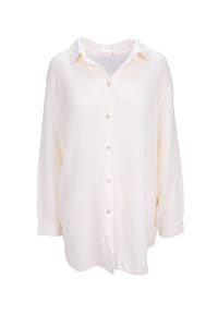 Seasons of April - Bluse SUSIE MUSSELIN OVERSIZED Damen Musselinbluse aus 100% Baumwolle, Gr. S/M & L/XL - Anthrazit