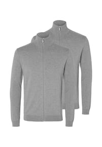 SELECTED - Strickjacke 2er Pack Berg - Schwarz