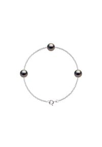Pearls & Colors - Armband "Pearl of Tahiti", 8-9 mm - Tahiti Color/Silber
