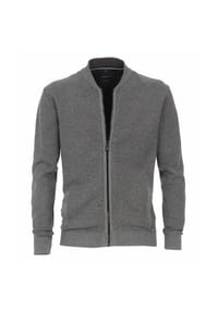 CASAMODA - Strickjacke, Rundhals, Reißverschluss, für Herren - 782 ANTHRAZIT