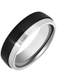 Adelia's - Herren Edelstahl Ring Verlobungsring Ringweite 64 - silber