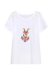 Isar Trachten - T-Shirt, Baumwolle, Stickereien, für Kinder - WHITE
