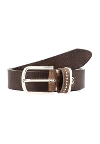 B.BELT - Fashion Basics Cleo Gürtel Leder - grau-taupe