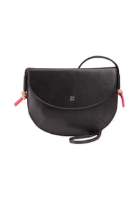 DuDu - Skye Umhängetasche Leder 21 cm - black rose