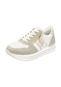 remonte® - Sneaker, Kunstleder, für Damen - SALBEI/OFFWHITE/
