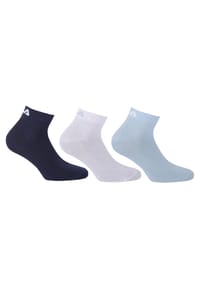 FILA - Quarter Socken Unisex, 3 Paar - Kurzsocken, Sport, Logo-Bund, uni, 35-46 - Classic