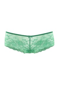 LASCANA - Panty, florale Spitze, Zierschleife, für Damen - 30 TURQUOISE