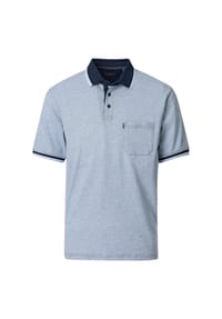 CASAMODA - Herren Polo-Shirt andere Muster Basic Circular Knit - Blau