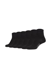 MUSTANG® - Damen Quartersocken, 6er Pack - Casual Organic Cotton Quarter, uni - Grau Mix