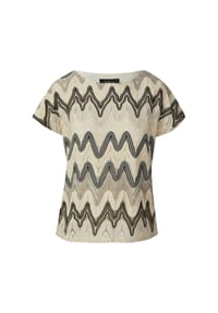 s.Oliver BLACK LABEL - T-Shirt, Rundhals, für Damen - 02X0 WHITE