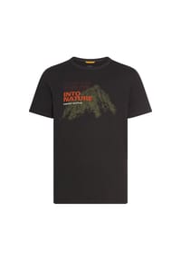 camel active - T-Shirt aus reiner Baumwolle mit Rundhalsausschnitt - Dunkelbraun