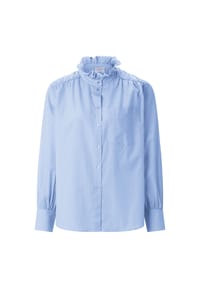 rich&royal - Hemdbluse, Stehkragen, für Damen - 718  SKYWAY BLUE