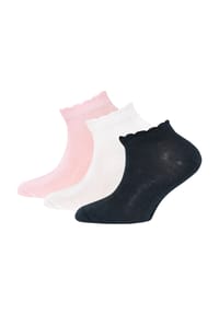 ewers® - Sneakersöckchen, 3er-Pack, für Babys und Kleinkinder - 1 PINK/ROSA/LUPINE
