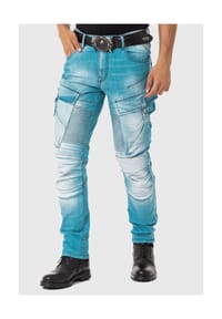 CIPO & BAXX® - Jeans im Used-Look, CD-523 - Blau