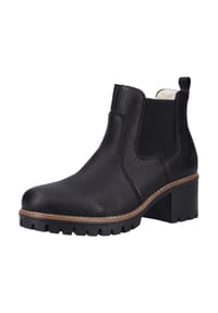 rieker - Lederimitat Stiefelette - Schwarz