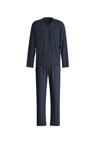 CALIDA - Schlafanzug, uni,  für Herren - 480 SAPHIR BLUE