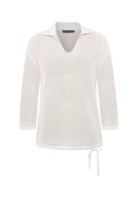 BETTY BARCLAY - Strickpullover mit Kragen - Patch Cream/Beige