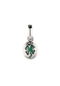 elli. - Charm Malachit Kleeblatt Grün 925 Sterling Silber - Silber