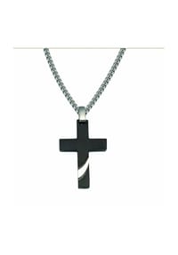 Adelia's - Damen Edelstahl Schmuck Edelstahl Kreuz Anhänger - silber