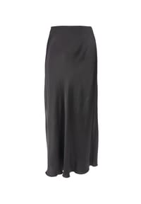 Seasons of April - Rock LILLY SATIN Damen Satin Midi Rock, One Size - Creme