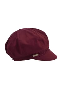 SEEBERGER - Baumwollstoff Ballonmütze  54961-0 - cassis