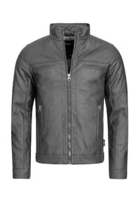 INDICODE - Kunstlederjacke Brook - Black