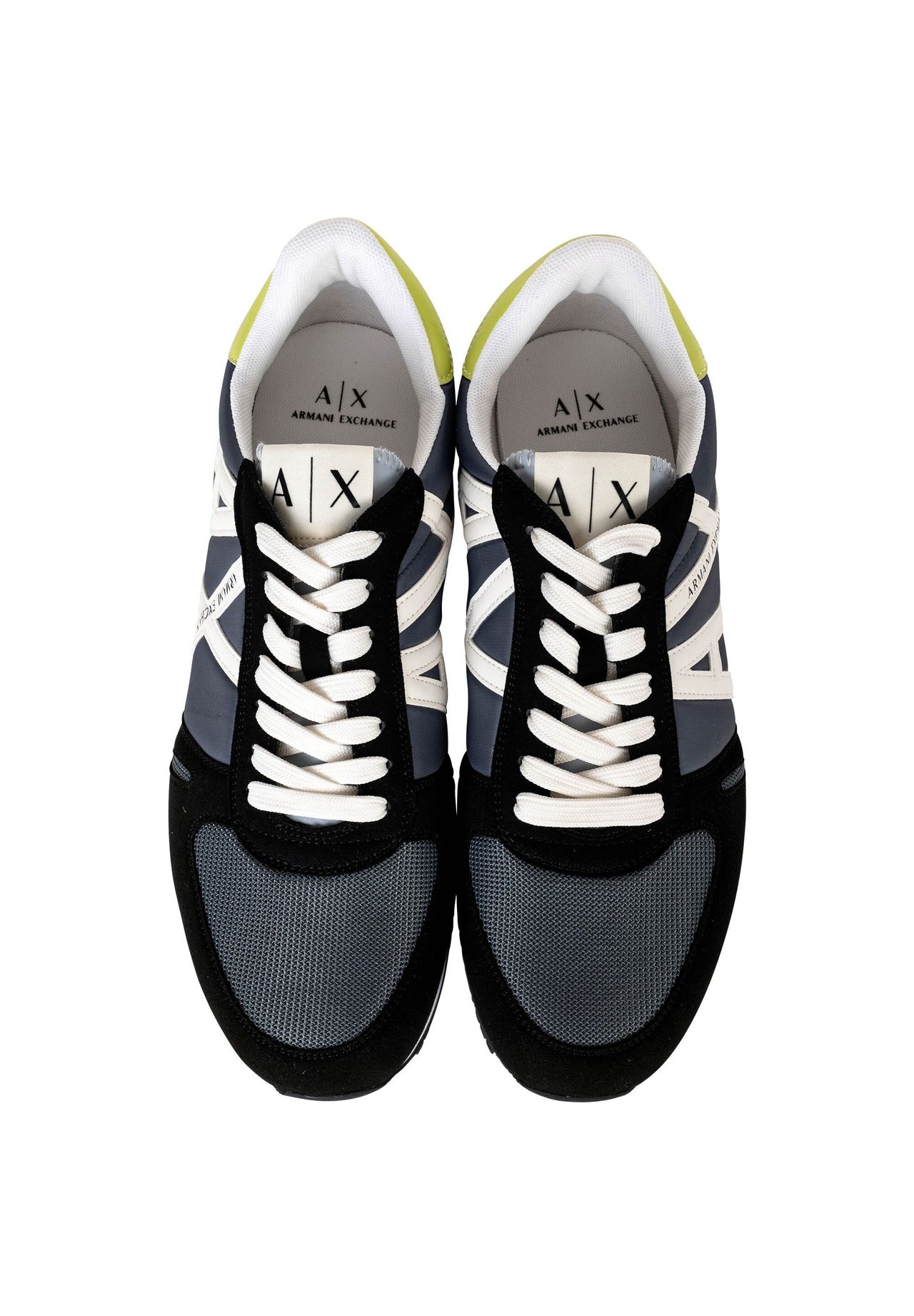 Armani exchange retro logo sneakers 2025