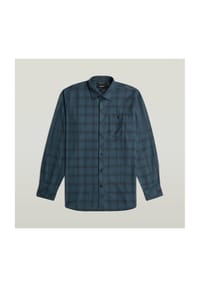 G-STAR RAW - Freizeithemd, Regular Fit, Langarm, Kent-Kragen, für Herren - J335 VINTAGE NAVY