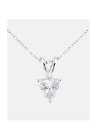 Diamant L'eternel - Kette mit Anhänger, mit 0.02 ct Diamant, 375 Weißgold - white gold