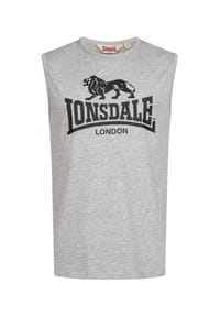 LONSDALE™ - Herren ärmelloses T-Shirt normale Passform CLOPTON - Black/White