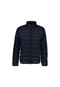 GANT - Herren Daunenjacke - LIGHT DOWN JACKET, leichte Steppjacke, Stehkragen, Zip - Schwarz