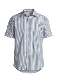 MANGUUN - Businesshemd, Body Fit, Kurzarm, Kent-Kragen, für Herren - GREEN/BLUE/WHITE