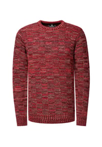 RUSTY NEAL - Pullover mit dezenter Musterung und Strick-Design - Schwarz