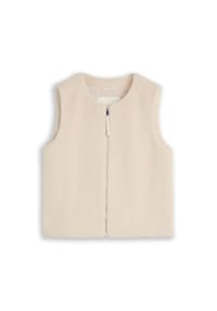 TOM TAILOR - Kunstfellweste, Reißverschluss, für Damen - 13234 JAVA D.BROWN