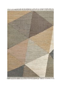 Green Looop - Kelim Teppich Vincent - Handgewebter Jute-Mix Teppich  Natur - Sand-Taupe