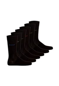GANT - Herren Socken, 6er Pack - Soft Cotton Socks, Strümpfe, Logo, einfarbig - Blau