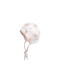 maximo® - NEWBORN-Mütze, ausgenäht Jersey bedruckt, UV 15 - beige-dino