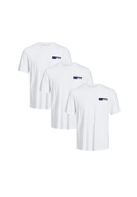 JACK & JONES - T-Shirt 3er Pack Corp - Black / small print