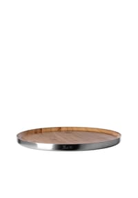 Fink Living Tablett TIMBER - TIMBER - braun, silberfarben