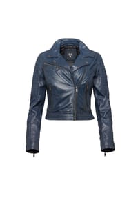 H.I.S - Lederjacke im Biker-Stil - COGNAC
