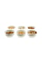 ALMINA® Almina 6er Snackschalen-Set aus Porzellan Servierschale mit Muster Bild 4