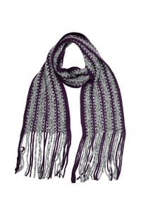 collezione alessandro® - Winterschal Grobstrick kuschelweich, Made in Italy, bicolor - blau