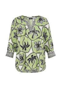 VIA APPIA -DUE- - Bluse Große Größen - apfelgrün multicolor