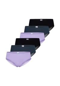 SCHIESSER - Brazil Slip 6er Pack 95/5 Modern Cotton - Blau